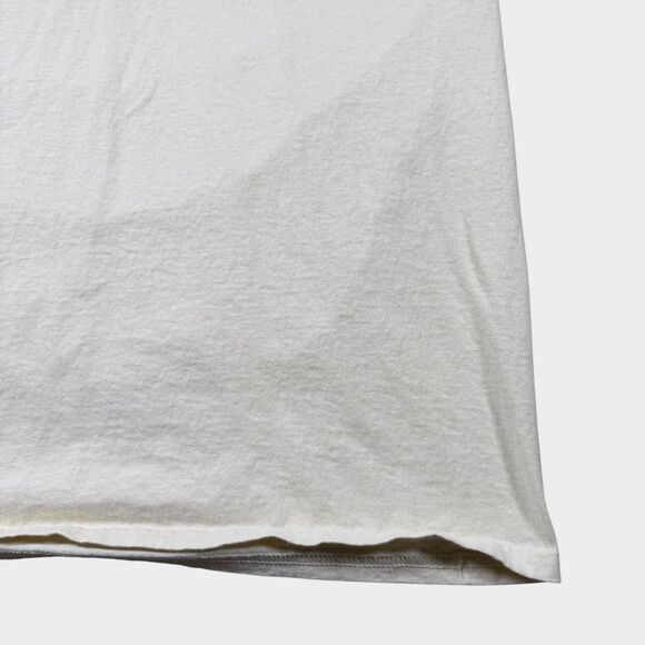 LIRA Creative Society T-Shirt Men's Medium White Graphic Smiley Globe Streetwear - Picture 6 of 8